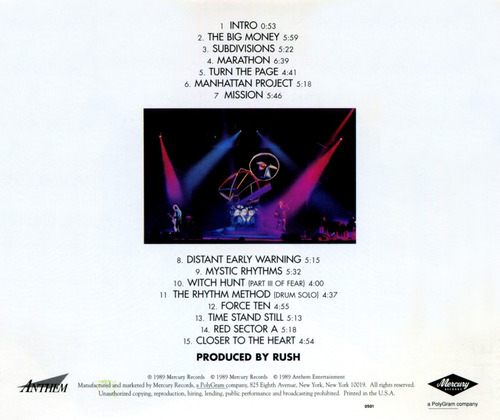Rush A Show Of Hands Cd