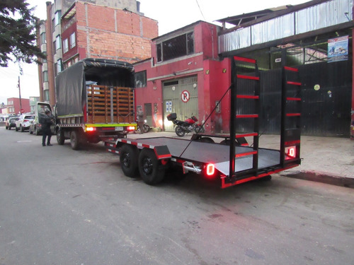Imagen 7 de 15 de Trailer O Remolque Tipo Cama Baja Para Transporte De Maquina