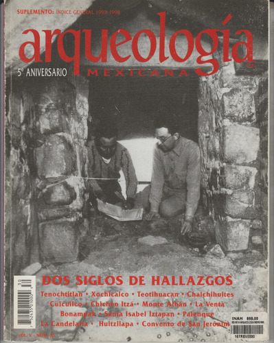 Revista Arqueología Mexicana No. 30 Mar-abr 1998 