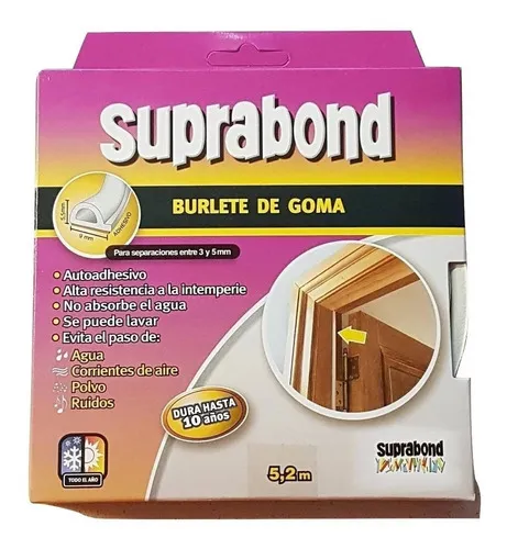 comprar Burlete Autoadhesivo De Goma Perfil P Color Blanco