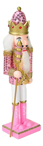 Figuras De Cascanueces De Navidad De Madera, Figuras De Rosa