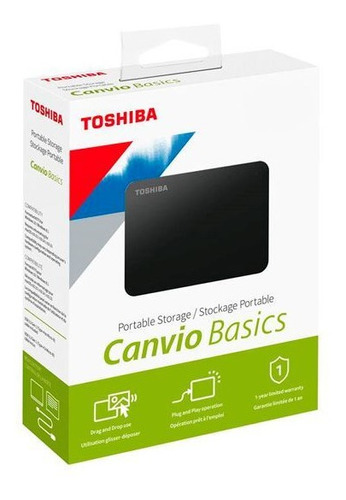 Disco Externo  1tb Toshiba Usb 3.0 Ultra Portable 2.5''