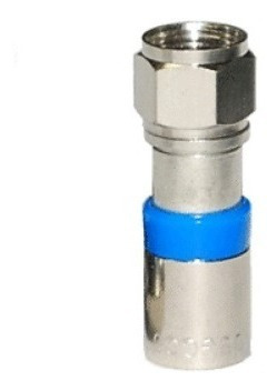 Conector De Compresión Para Cable Coaxial Rg6  10piezas