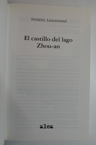 El Castillo Del Lago Zhou-an Frederic Lenormand C82
