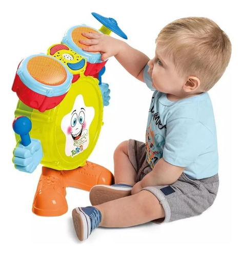 Bateria Baby Batera Musical Con Luz Y Sonido Juguete Bebe