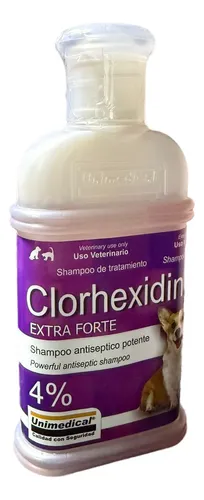 Shampoo Para Perro Unimedical Clorhexidin Extra Forte 4% Fragancia Neutro