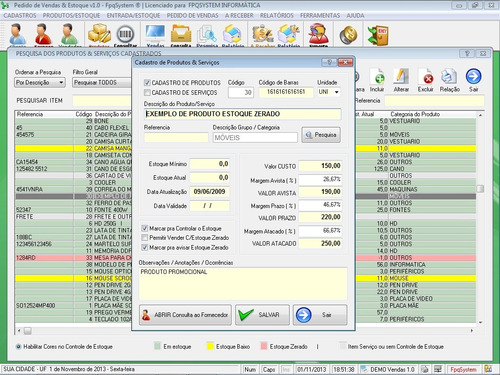 Software Para Gerenciar Pedido De Vendas V1.0 - Fpqsystem
