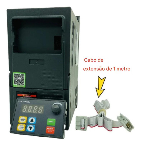 Inversor De Frequência 3cv Entr. Mono220v /saida 220 V Trif.