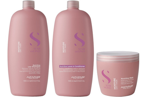 Shampoo 1000ml + Condition 1000ml+ Mascara Alfaparf Moisture