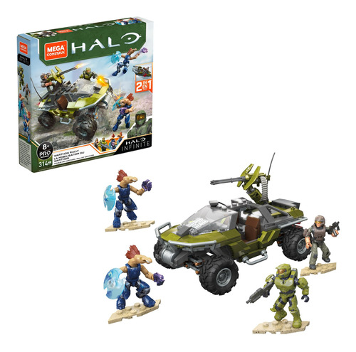 Vehículo Rally De Warthog Halo Infinite De Mega Construx