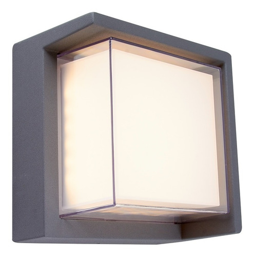 Imagen 7 de 8 de Lámpara Para Muro Exterior, Gris 15w, Luz Cálida Tecnolite