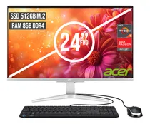 Comprar Aio Acer Aspire C24 Amd Ryzen 5 5500u Ssd 512gb + Ram 8gb