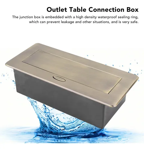 Mesa De Enchufes Power Strip De Bronce Oculta Con Buen Sella