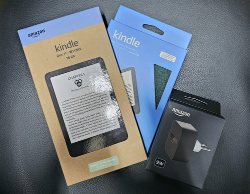 Kit Kindle Paperwite Geração 11 Com Carregador Original Capa