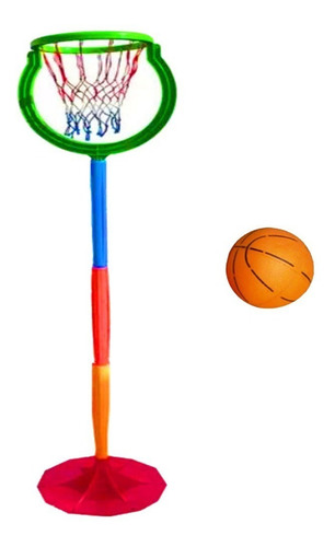 Aro Basquet Niños Juguete + Pelota Altura Regulable Juegosol