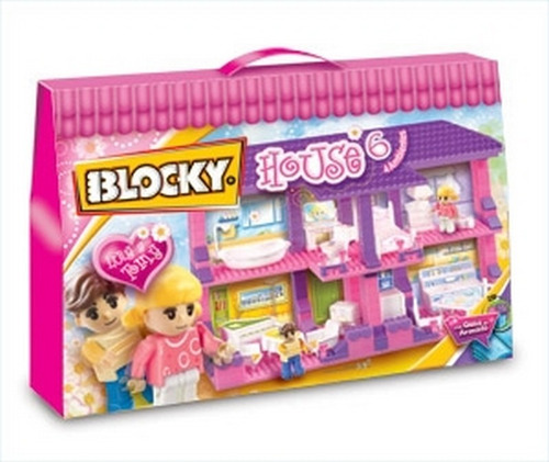 Blocky House 4 Ambientes 230 Piezas Lny 01-0645 Loonytoys