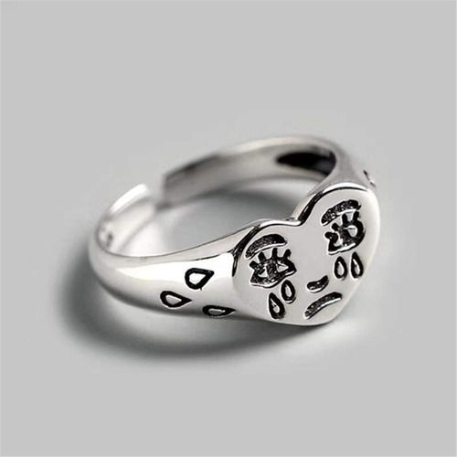 Anillos Chunky Rings Smiley Carita Feliz Emoji Triste