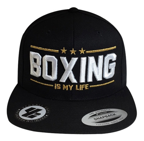 Gorra Yupoong Premium Visera Plana 6089m. Boxing Is My Life