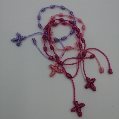 Imagen 10 de 10 de Denarios, Decenarios Pulsera En Hilo Terlenca Para Recuerdos