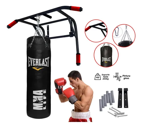 Barra multifuncional con saco de boxeo hot sale