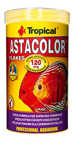 Ração Tropical Astacolor Flakes 20g Cor Vibrante Astaxantina