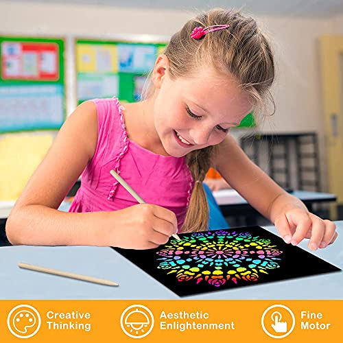 Scratch Rainbow Art Niños Magic Scratch Off Paper Jueg...