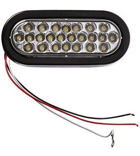 Buyers Products 6 Oval Led Empotrado Strobe Light Clear