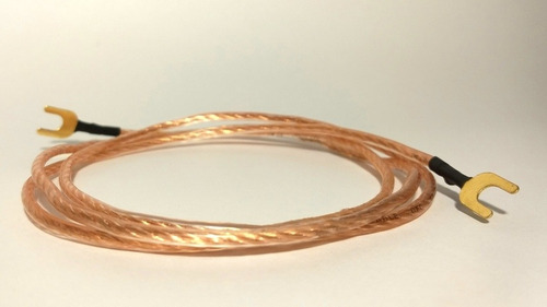 Imagen 4 de 7 de Cable Graund - Tierra Para Bandeja Tocadiscos 2 Metros