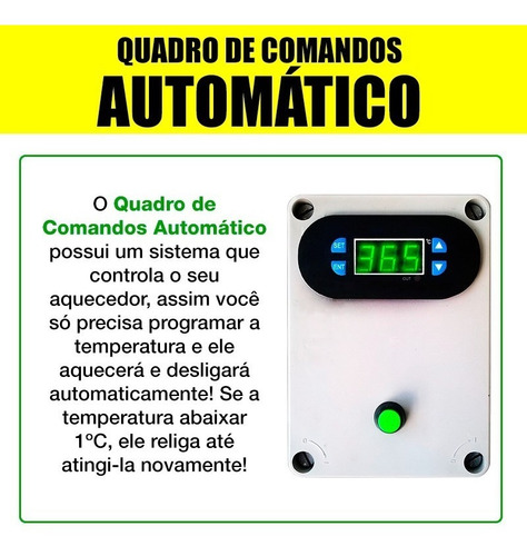 Aquecedor Automático E Ionizador Para Piscinas Até 20.000lts