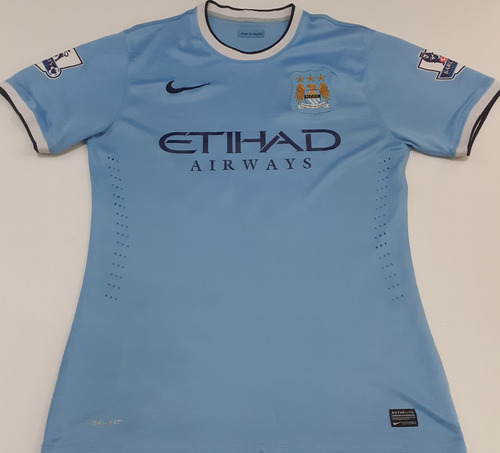 Camisa Manchester City 2014 Kun Aguero Original De Jogo Mca