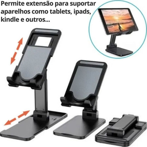 Suporte Mesa Celular Tablet iPad Kindle Vertical Horizontal