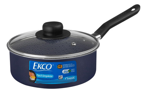 Cazo Ekco Con Antiadherente, Incluye Tapa De Cristal :o