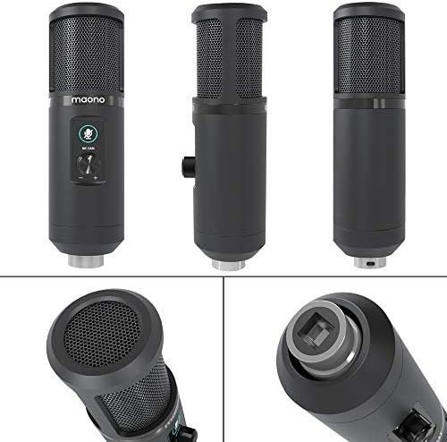 Imagen 5 de 6 de Microfono Usb + Soporte + Antipop Radio Podcast Maono Pm421