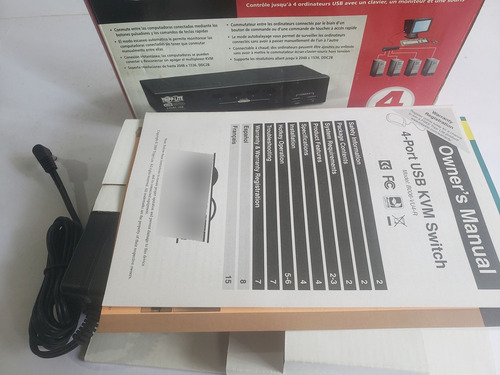 Switch Kvm Tripp Lite, B006-vu4, Sin Usar, Control De 4 Pcs (Usado)