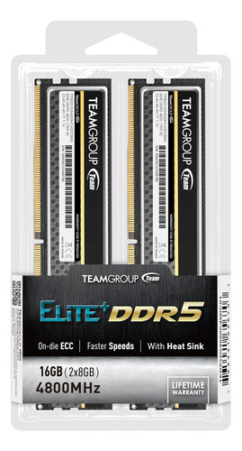 Teamgroup Elite Plus Ddr5 16gb (2x8gb) 4800mhz Pc5-38400 Ab