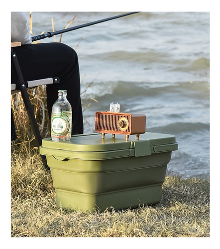 Cesta De Picnic Plegable Para Acampar Con Mesa Tipo Bandeja
