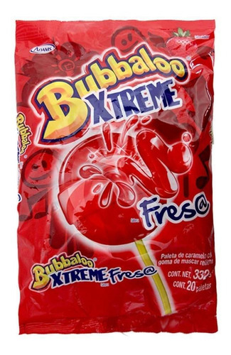 Paleta Bubba Xtrem Fresa 16 Bolsas De 20 Piezas