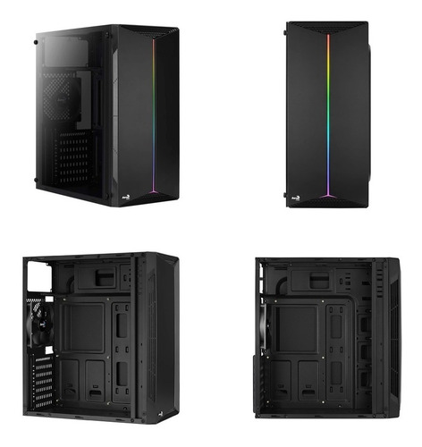 Imagen 4 de 7 de Gabinete Gamer Rgb Aerocool Split Mid Tower Pcreg