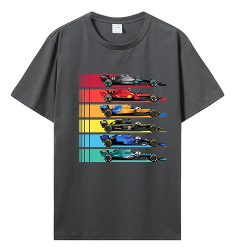 Playera De Manga Corta Con Estampado F1 Team Para Hombre