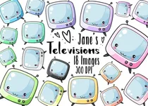 Comprar Cliparts Imagenes Png Tv Televisores Colores Pasteles Jk74