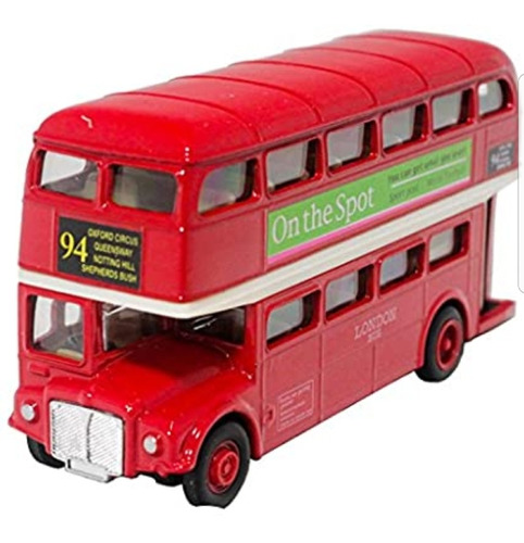 Bus De Colección, London Hard Top, 2 Pisos Metal Escala 1:64