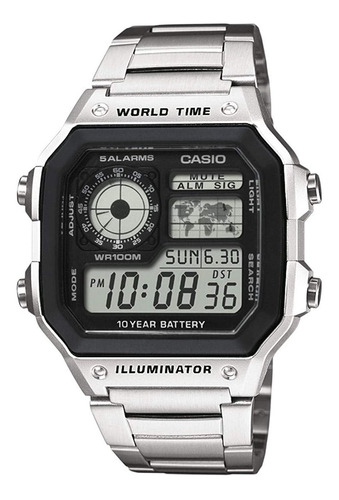 Reloj Casio Ae-1200whd Acero Inoxidable Caballero