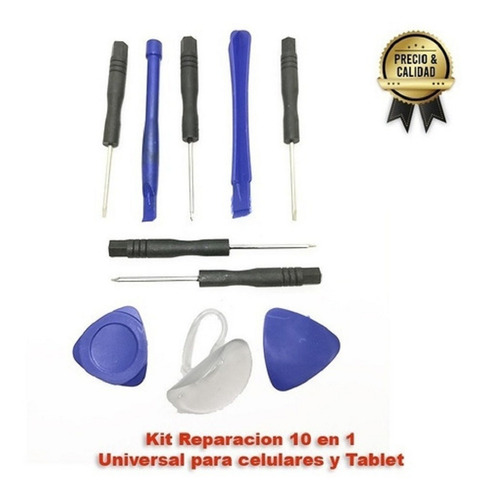 Imagen 3 de 7 de Kit Herramientas 10 En 1 Reparacion Celulares Mas Barbijo