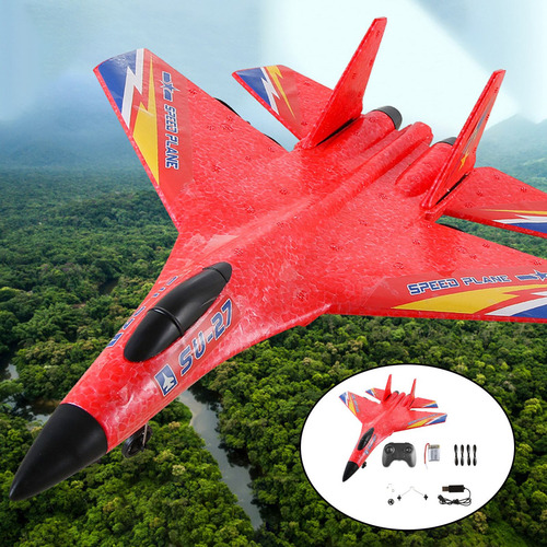 Su-27 Rc Fija Rtf 2 Canales Luces Frescas Epp Espuma