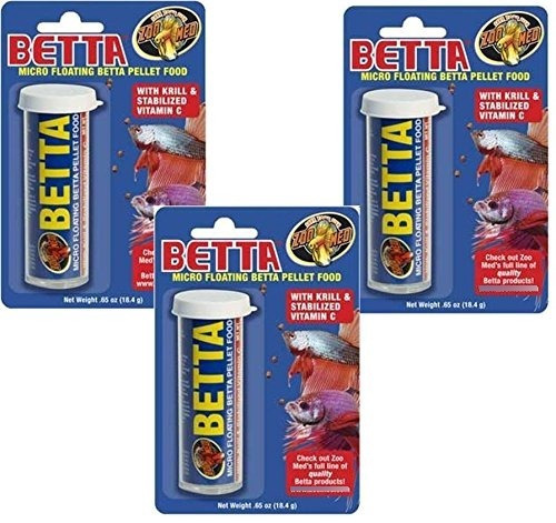 (3 Pack) Betta Betta Micro Flotante Bola De Comida