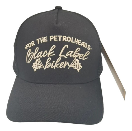 Gorra Black Label Biker Petrolheads Trucker Retro