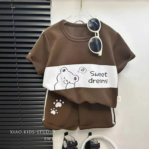 Conjunto Para Bebe Niño Playeras Y Pantalones Cortos Algodón