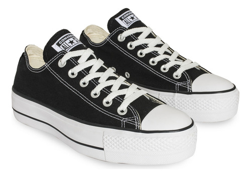 Zapatillas Converse All Star Plataforma Lona Blanca
