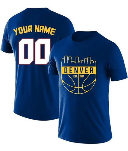 Camiseta Denver Basket, Playera Nuggets Montaña