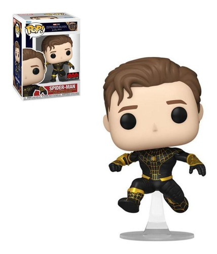 Funko Pop! Nwh - Spiderman Black And Gold Unmasked #1073